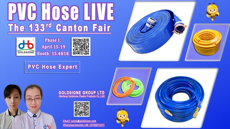 Get Ready to Learn from the PVC Hose Experts on 133rd Canton Fair Live Stream with Goldsione