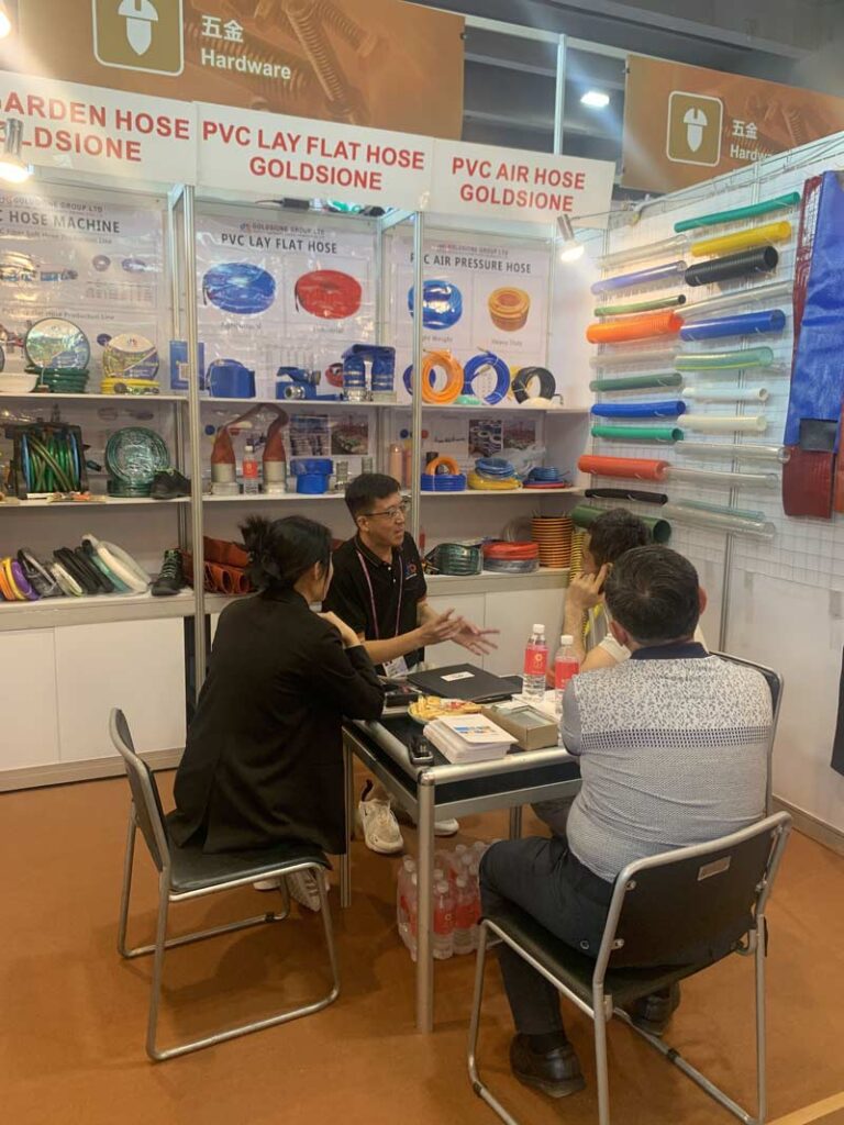 Goldsione PVC Hose Shines Bright at the 134th Canton Fair