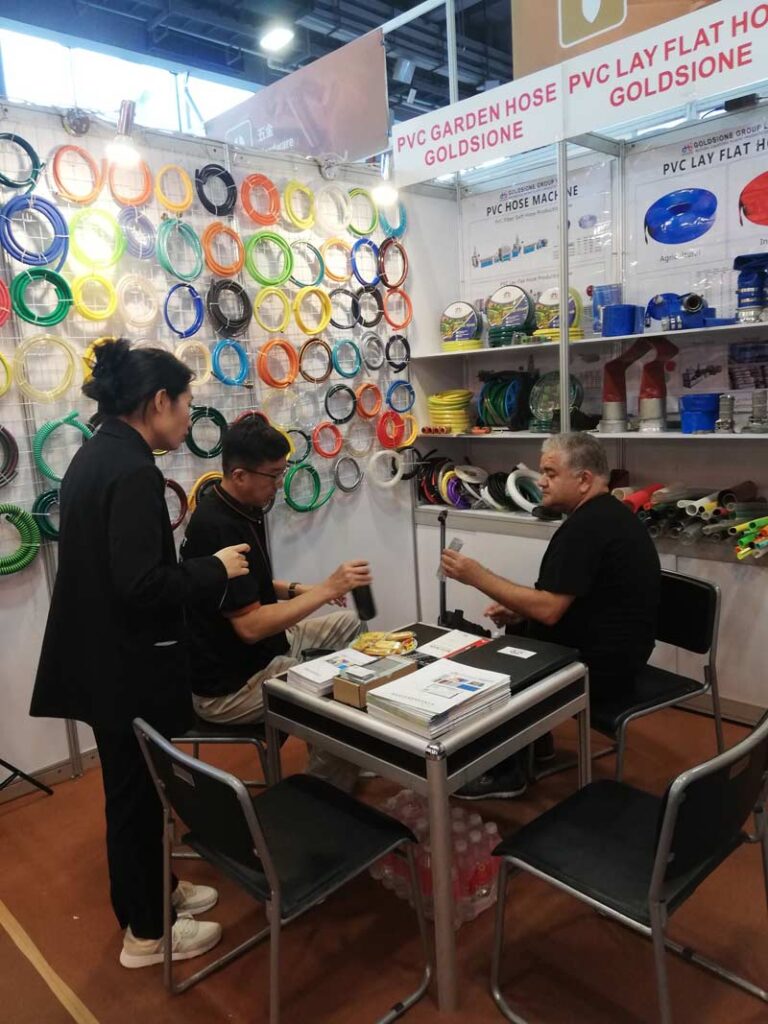 Goldsione PVC Hose Shines Bright at the 134th Canton Fair