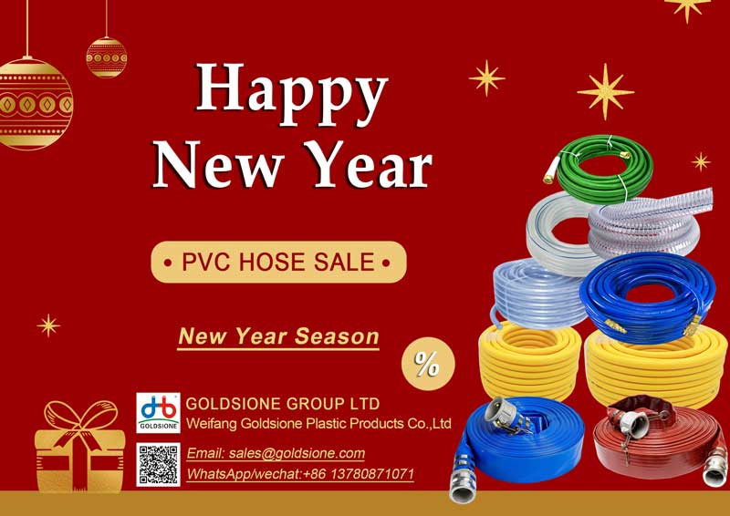 Happy New Year with Goldsione's PVC Hoses: Unwrap Savings on PVC Hoses!
